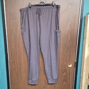 Frank & Oak Size XXL Purple High Waisted Jogger Style Lounge Pant